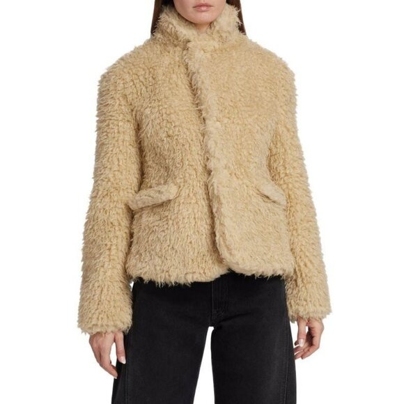 Maison Martin Margiela Jackets & Blazers - NEW MM6 Maison Margiela Faux Fur Teddy Jacket BEIGE SIZE 36 (0)/100%AUTHENTIC